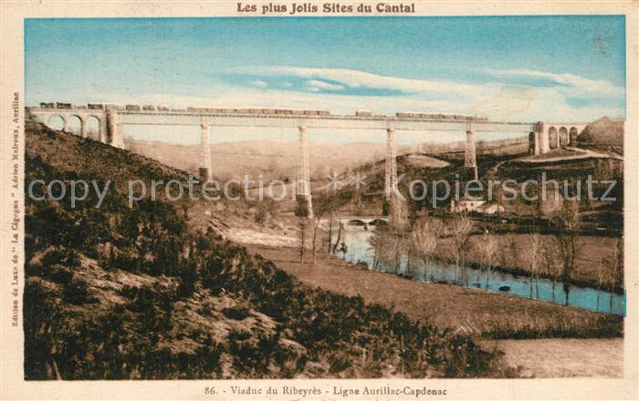 Aurillac Viaduc du Ribeyres Ligne Aurillac Capdenac
