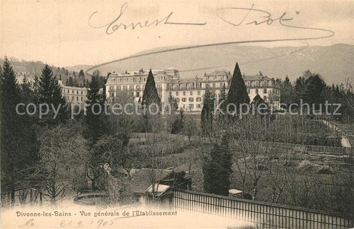 Divonne-les-Bains Vue generale de l'Etablissement