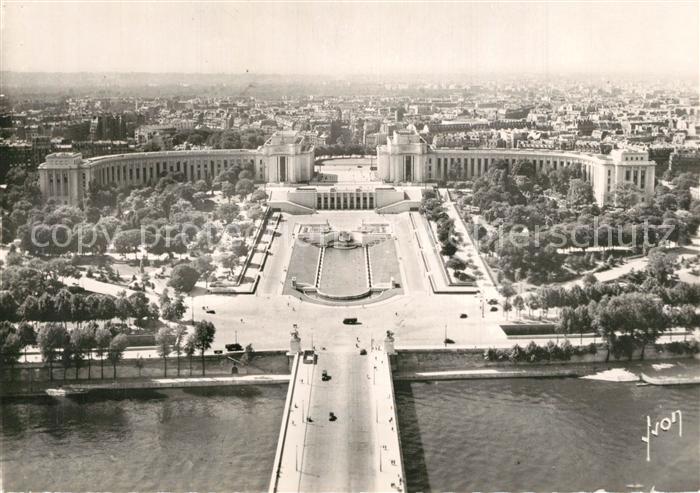 Paris Le Palais de Chaillot Vue aerienne