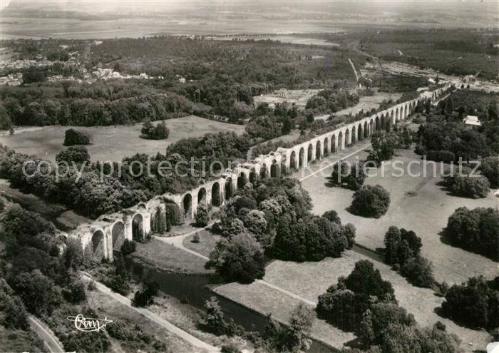 Maintenon Vue aerienne Ancien Aqueduc