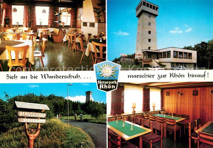 Roth Rhoen-Grabfeld Berggasthof Rother Kuppe mit Aussichtsturm Gastraeume