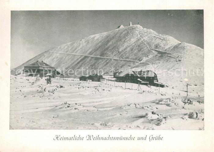 Schneekoppe Snezka Schlesierhaus Riesenbaude