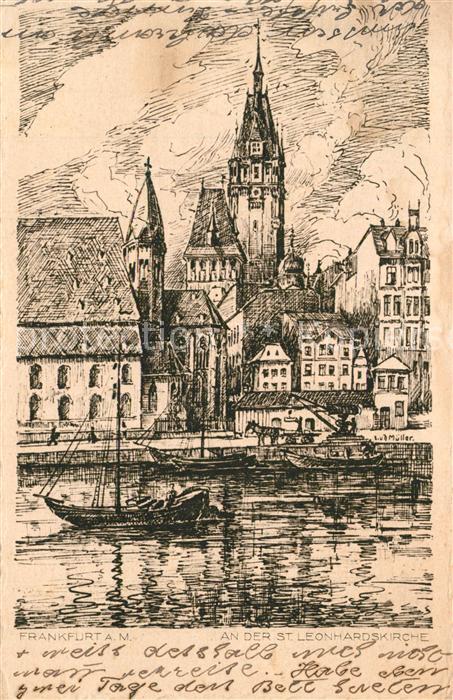 Frankfurt Main An der St Leonhardskirche