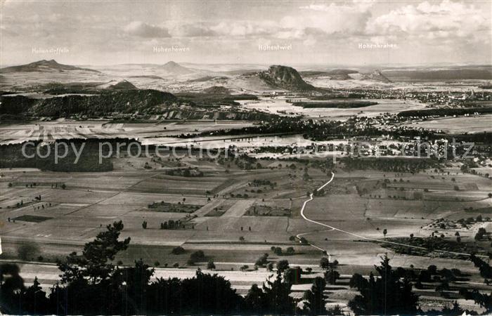 Hohentwiel mit den Hegaubergen