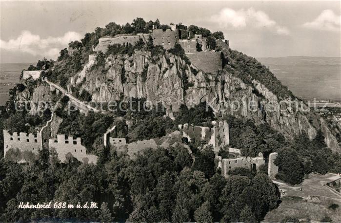 Singen Hohentwiel Burgruine auf dem Hohentwiel