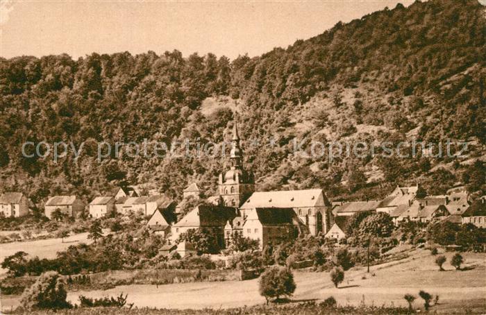 Tholey Theley Panorama mit ehem Abtei