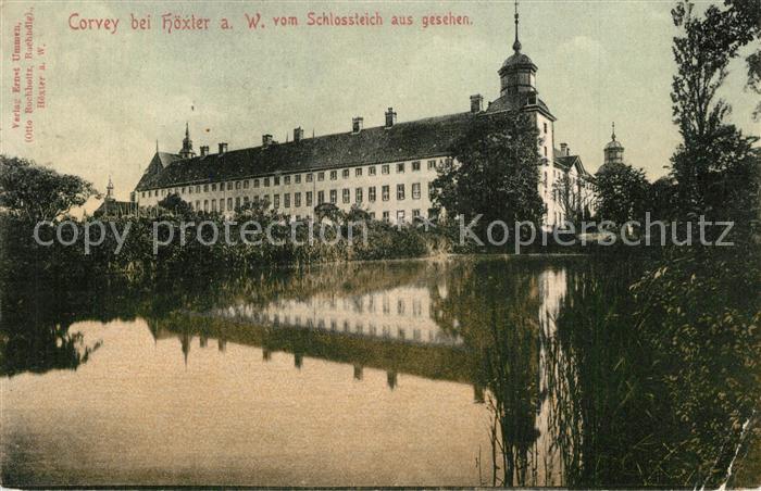 Corvey Schlossteich Schloss