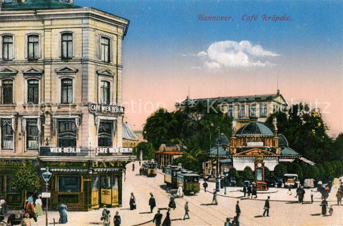 Hannover Cafe Kroepcke Strassenbahn