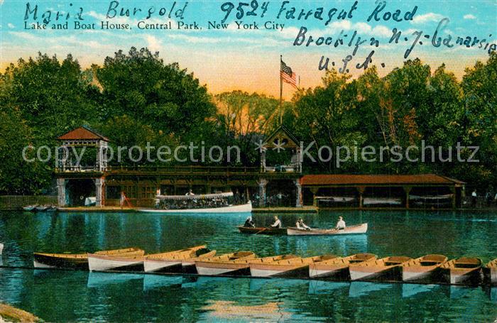 New York City Lake and Boat House Central Park