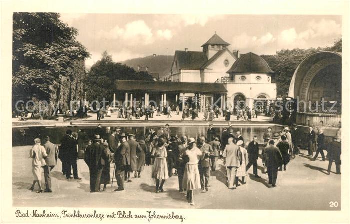 Bad Nauheim Trinkkuranlage mit Blick zum Johannisberg Konzertpavillon