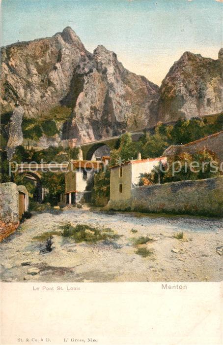 Menton Alpes Maritimes Pont Saint Louis