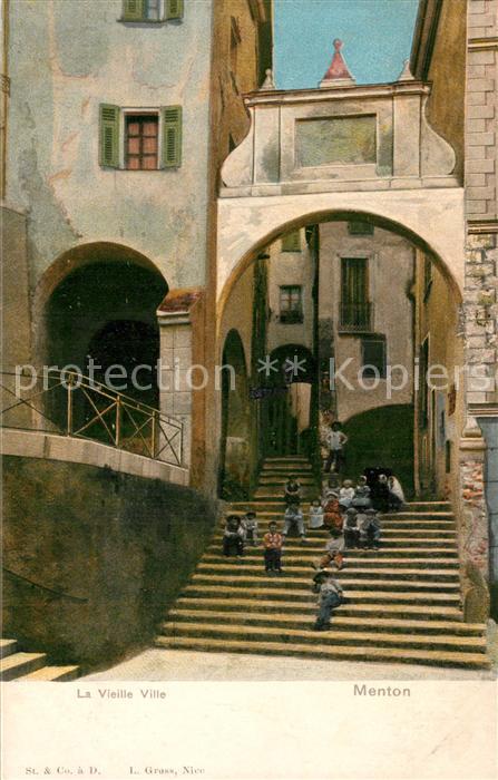 Menton Alpes Maritimes La vieille ville