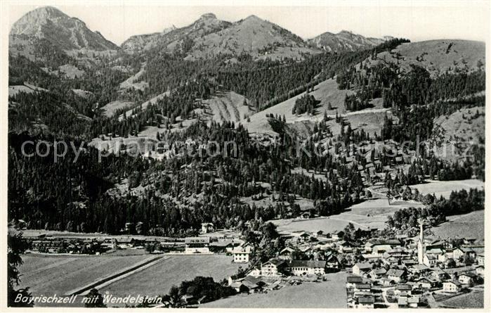 Bayrischzell Panorama mit Blick zum Wendelstein Mangfallgebirge