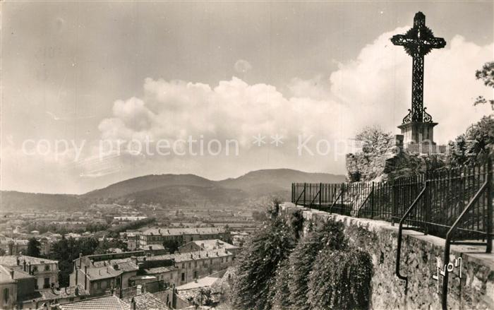 Hyeres les Palmiers Vieille Croix de Saint Paul vue sur la