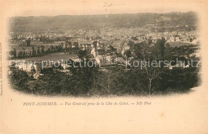 Pont-Audemer Vue Generale prise de la Côte du Gibet