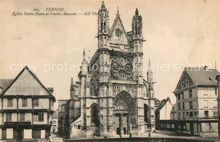 Vernon Eure Eglise Notre Dame et vieilles maisons