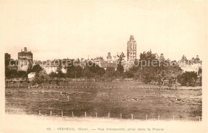 Verneuil-sur-Avre Vue d ensemble prise dans la Prairie