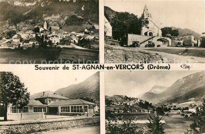 Saint-Agnan-en-Vercors Vues d ensemble Eglise Paysage Montagnes