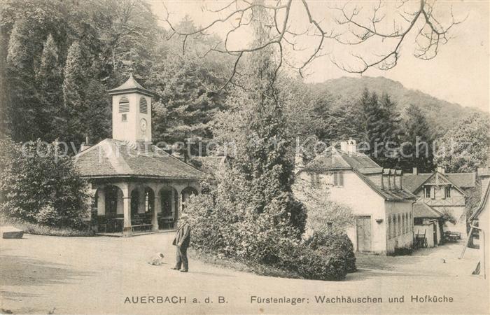 Auerbach Bergstrasse Fuerstenlager Wachhaeuschen und Hofkueche