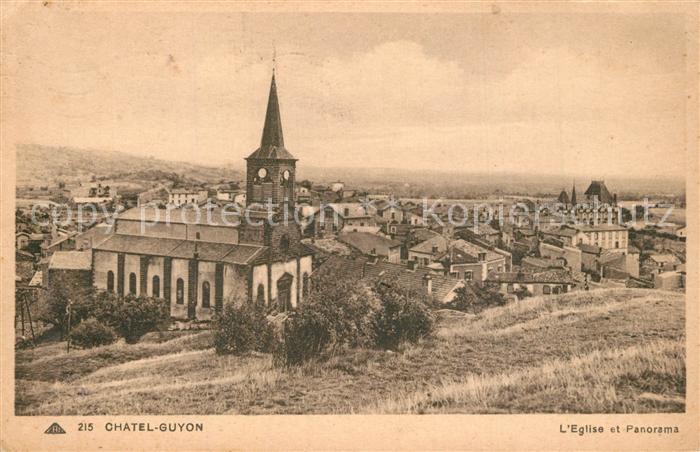 Chatel-Guyon Panorama Eglise