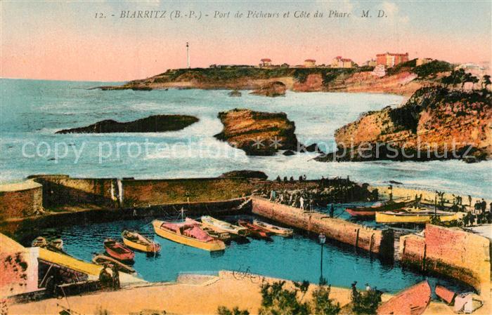 Biarritz Pyrenees Atlantiques Port de Pêcheurs et Côte du Phare