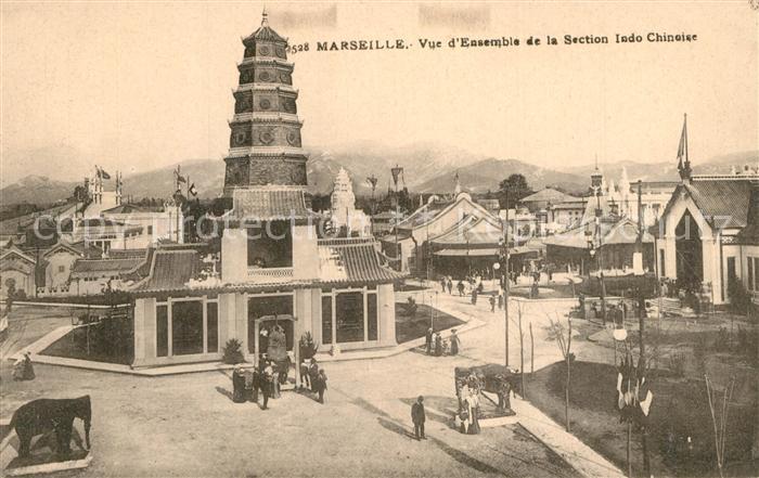 Marseille Bouches-du-Rhone Vue d ensemble de la Section Indo Chinoise