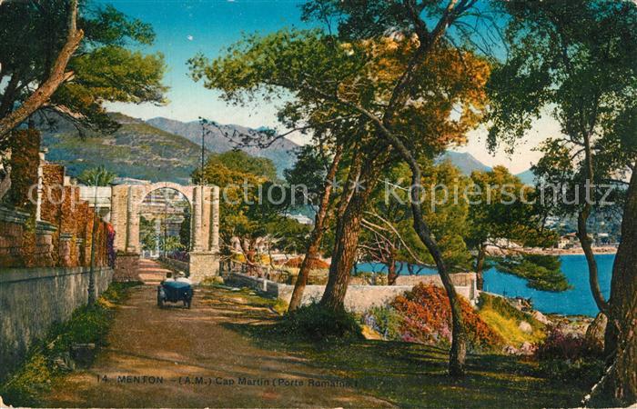 Menton Alpes Maritimes Cap Martin Porte Romaine Photochromie
