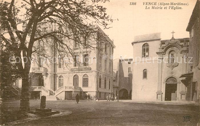 Vence-la-Jolie La Mairie et l'Eglise