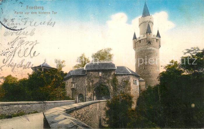 Friedberg Hessen Partie vor dem hinteren Tor