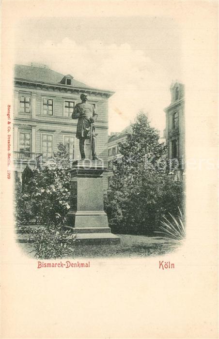 Koeln Rhein Bismarck Denkmal Statue
