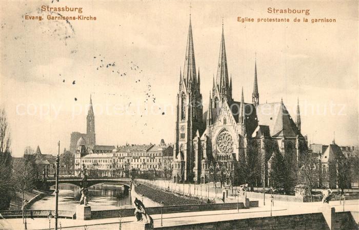 Strasbourg Alsace Eglise protestante de la garnison Evangelische Garnisonskirche