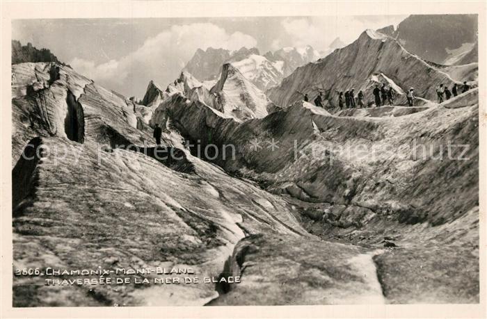 Gletscher Chamonix-Mont-Blanc Mer de Glace