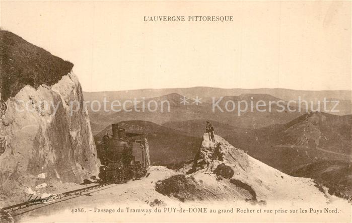 Lokomotive Tramway Puy-de-Dome Grand Rocher Auvergne
