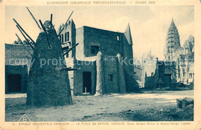 Exposition Coloniale Internationale Paris 1931 Afrique Occidentale Francaise Pla