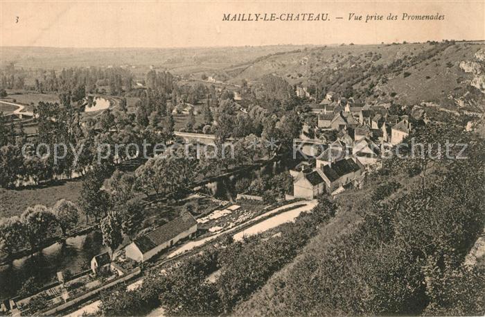 Mailly-le-Chateau Vue prise des Promenades