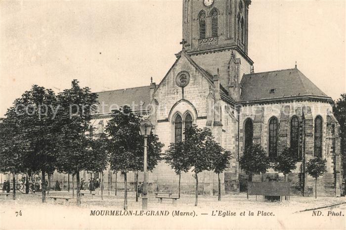 Mourmelon-le-Grand Eglise et la Place