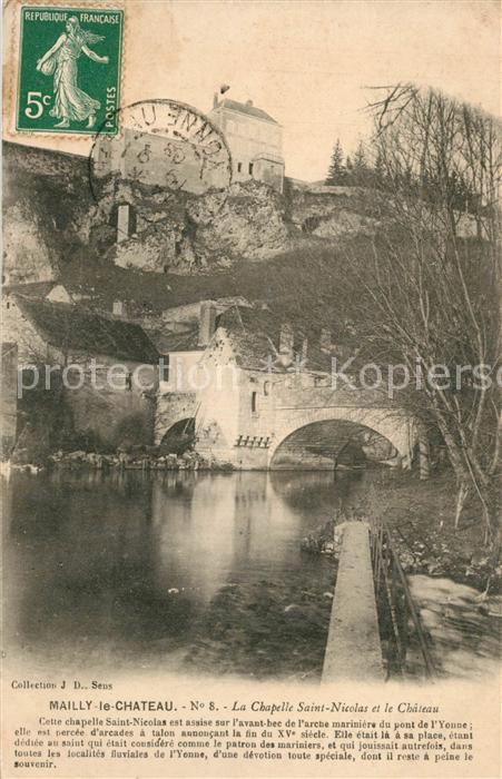 Mailly-le-Chateau Chapelle Saint Nicolas et le Chateau