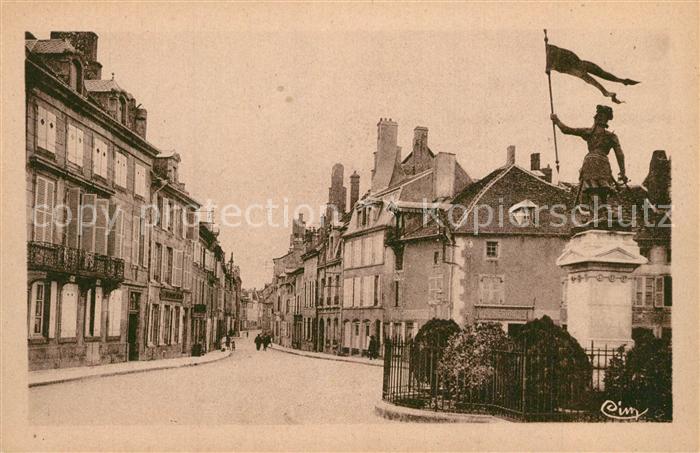 Langres Place Saint Martin Statue de Jeanne d Arc Monument