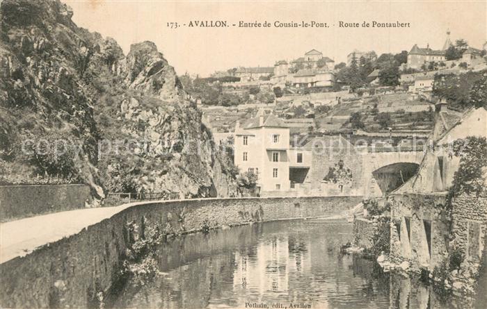Avallon Entrée de Cousin le Pont Route de Pontaubert