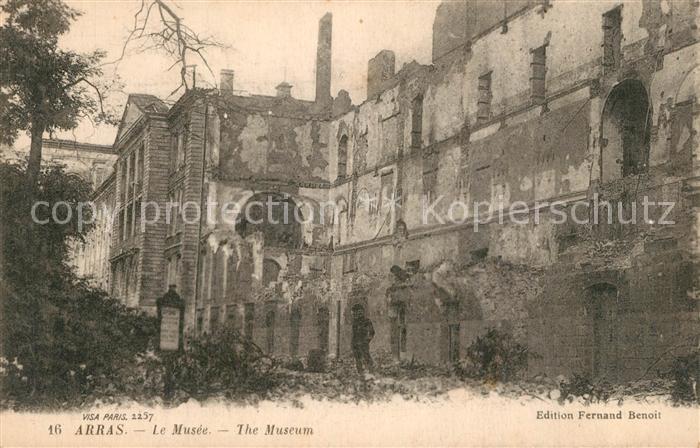 Arras Pas-de-Calais Le Musee Grande Guerre Truemmer 1. Weltkrieg