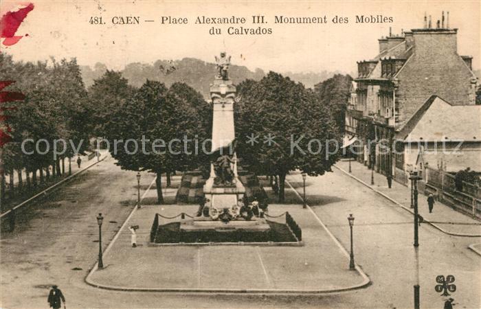 Caen Place Alexandre III Monument des Mobiles du Calvados