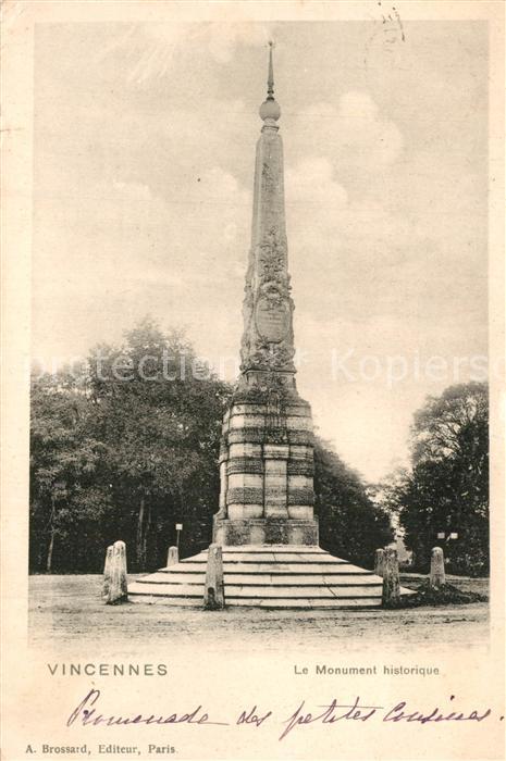 Vincennes Monument historique