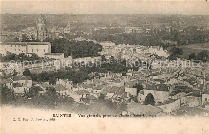 Saintes Charente-Maritime Vue Generale prise du Clocher Saint Eut