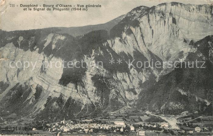 Bourg-d Oisans Vue Generale et le Signal de Pregentil