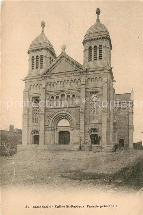 Besancon Doubs Eglise Saint Ferjeux facade principale