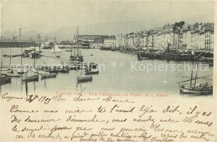 Toulon Var Vue Generale du port