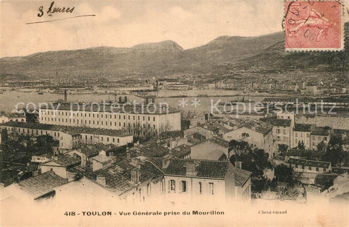 Toulon Var Vue Generale prise du Mourillon Côte d_