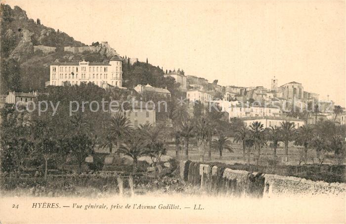Hyeres les Palmiers Vue Generale prise de l'Avenue Godillot