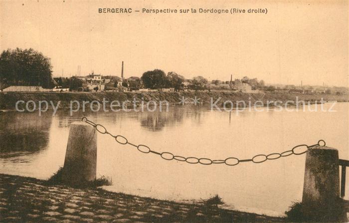 Bergerac Perspective sur la Dordogne rive droite