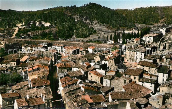 Gonfaron en avion au dessus de la ville